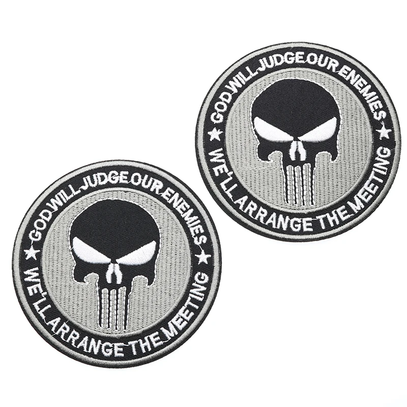 Гладильная клей вышитые наклейки и вышивкой череп одежда для мальчиков в стиле