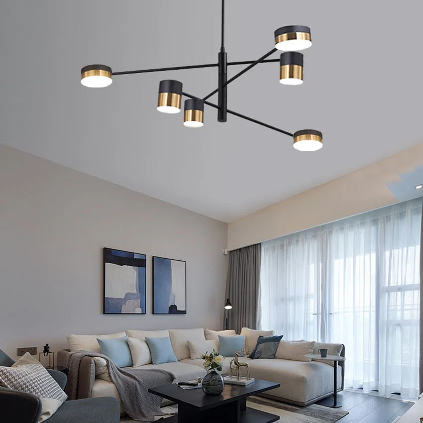 Современная светодиодная люстра подвесной светильник в скандинавском стиле с