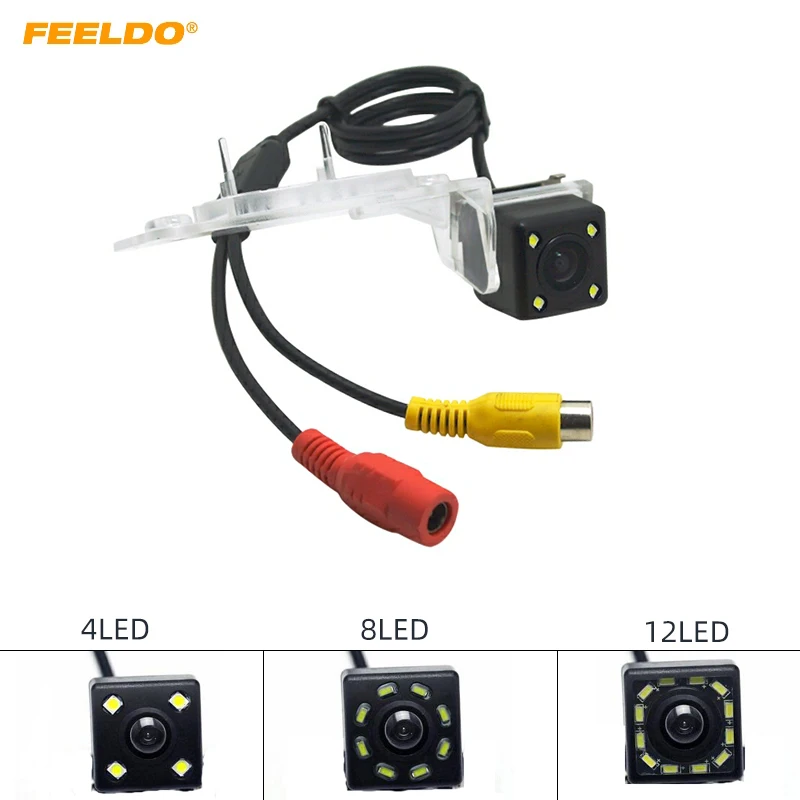 

FEELDO Car Backup Rearview Camera With LED For VW Tiguan/Touareg/Santana/Polo/Passat Reverse Parking Camera #MX5645