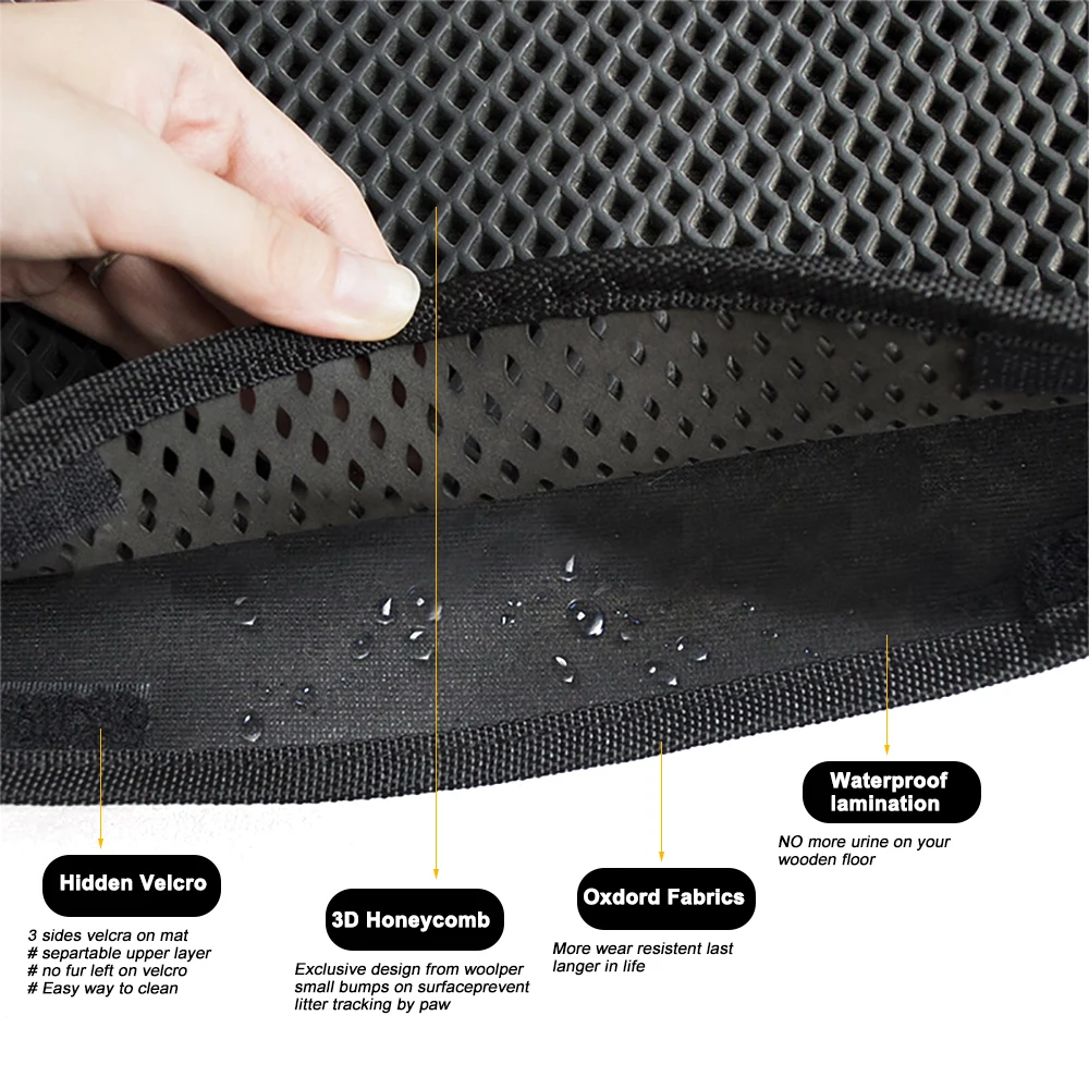 Водостойкий коврик для кошачьего туалета EVA двухслойные подстилки подстилка
