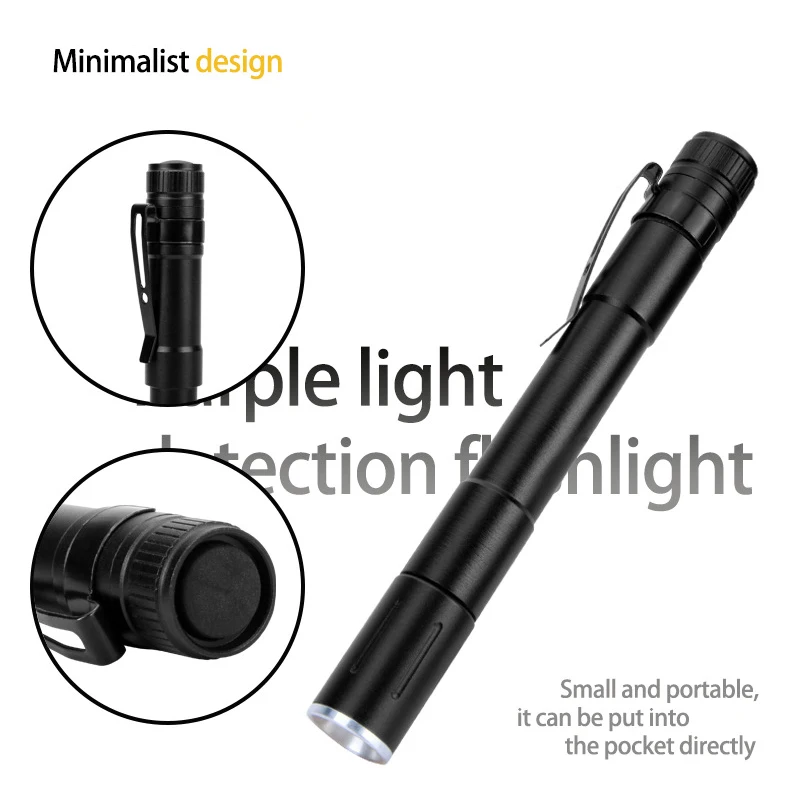 

Mini UV Torch 395nm UV Black Light UV Flashlight for UV Glue Curing Rocks Pet Urine Detector Telescopic Zooms AC889