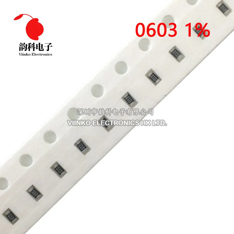 

100pcs 0603 1% SMD resistor 1/10W 200R 205R 210R 215R 220R 221R 226R 232R 237R 240R 200 205 210 215 220 221 226 232 237 240 ohm