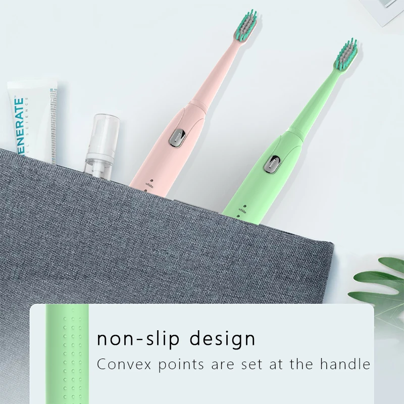 

Sonic Electric Toothbrush Adult Timer Brush 4 Mode USB Charger Rechargeable IPX7 Tooth Brushes Replacement Heads Set