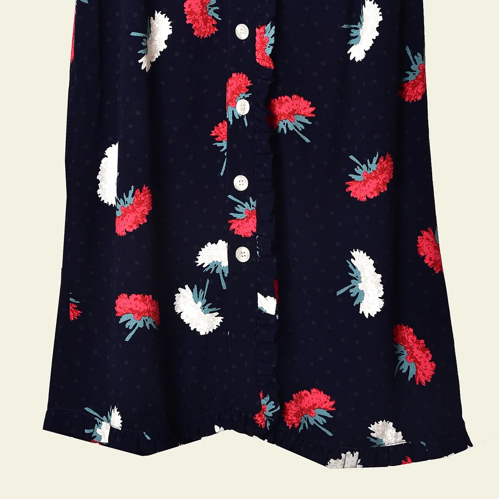

Women Skirt 2021 Spring /Summer New Style Button-down Printing Slimming Women Slim Midi Skirt