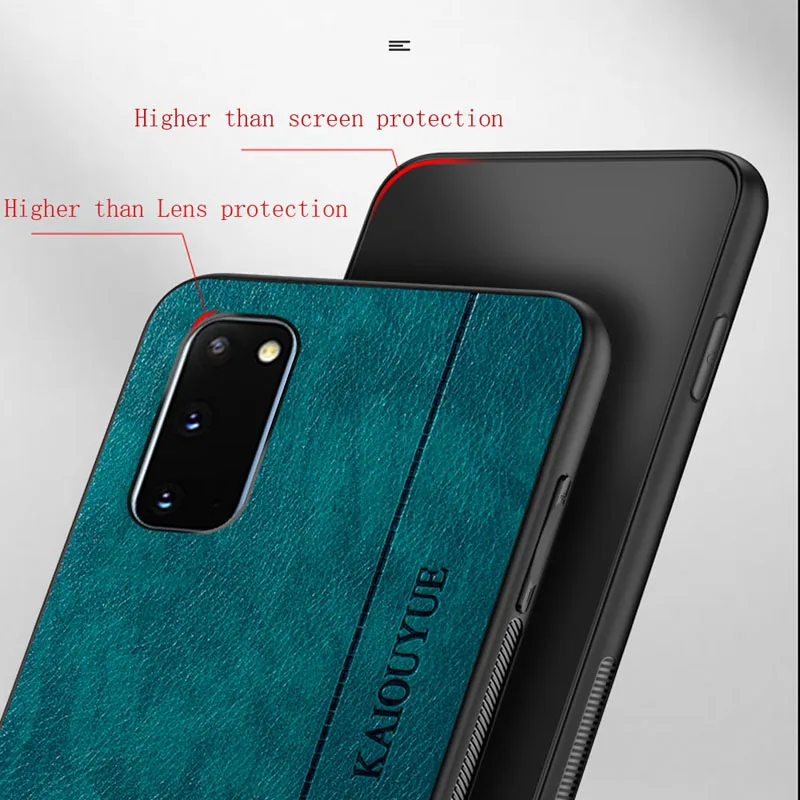 Противоударный чехол для Samsung s20 plus Роскошные тонкие кожаные чехлы Galaxy note 10 pro s9 s8