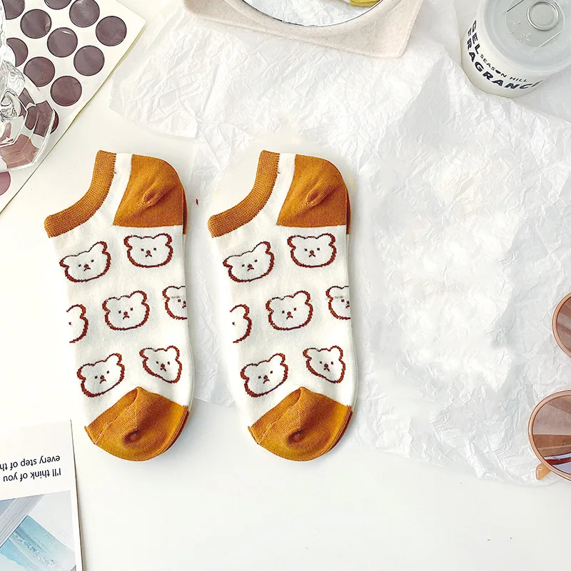 

SP&CITY Japanese Sock Women Cute Cartoons Socks With Print Asakuchi Ankle Socks Woman Vintage For Girl Clothing Accessories