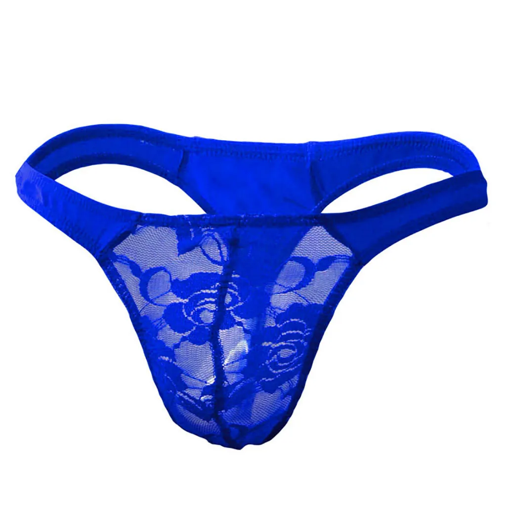 

Men's Sexy Panties Briefs Strap Low Waist See Through Men G-string Thongs Lingerie Underwear Mesh Discoloration G-string Thongs