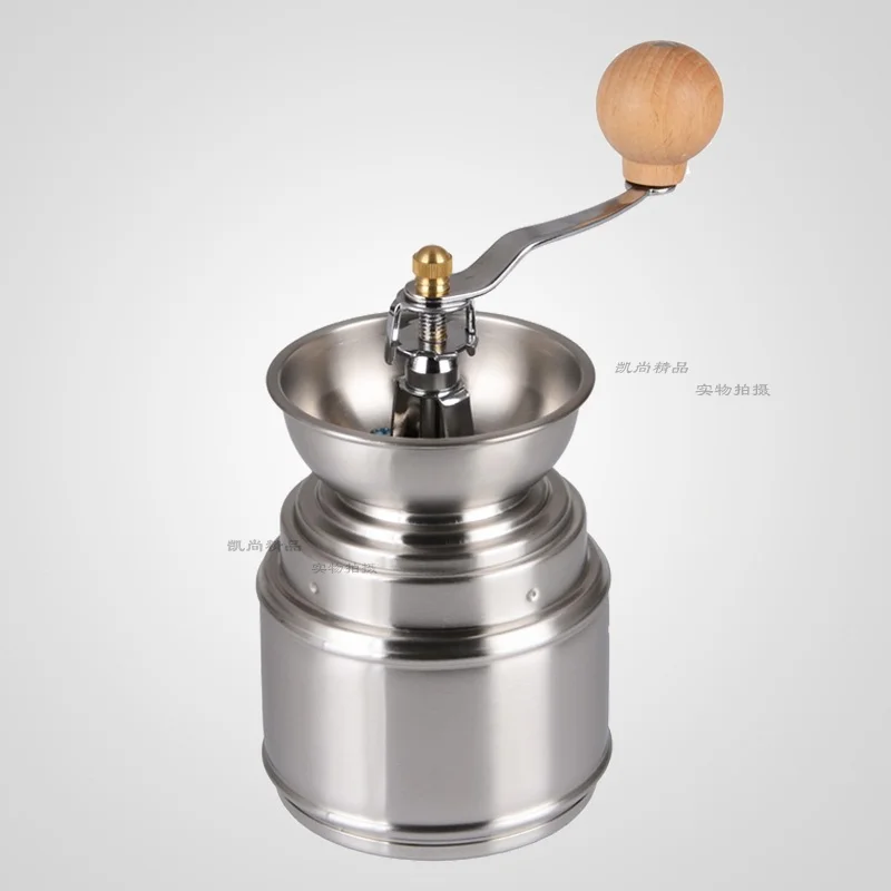 

Stainless Steel Manual Coffee Grinder Portable Burr Mixer Spice Mini Coffee Grinder Kitchen Ekspres Do Kawy Coffeeware DG50MCG
