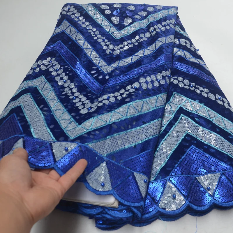 6 цветов Высококачественная розовая африканская бархатная кружевная ткань с