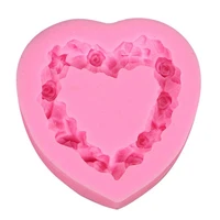 1 pcs silicone cake mold 3d heart pudding jelly fondant decoration molds chocolate pastry cookies baking tools kitchen cake tool