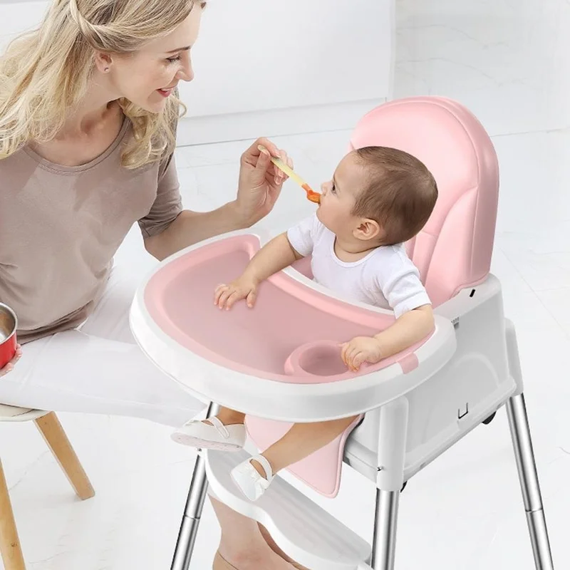 Baby Feeding Booster Seat Portable Folding Baby Dining Chair High Chair Home