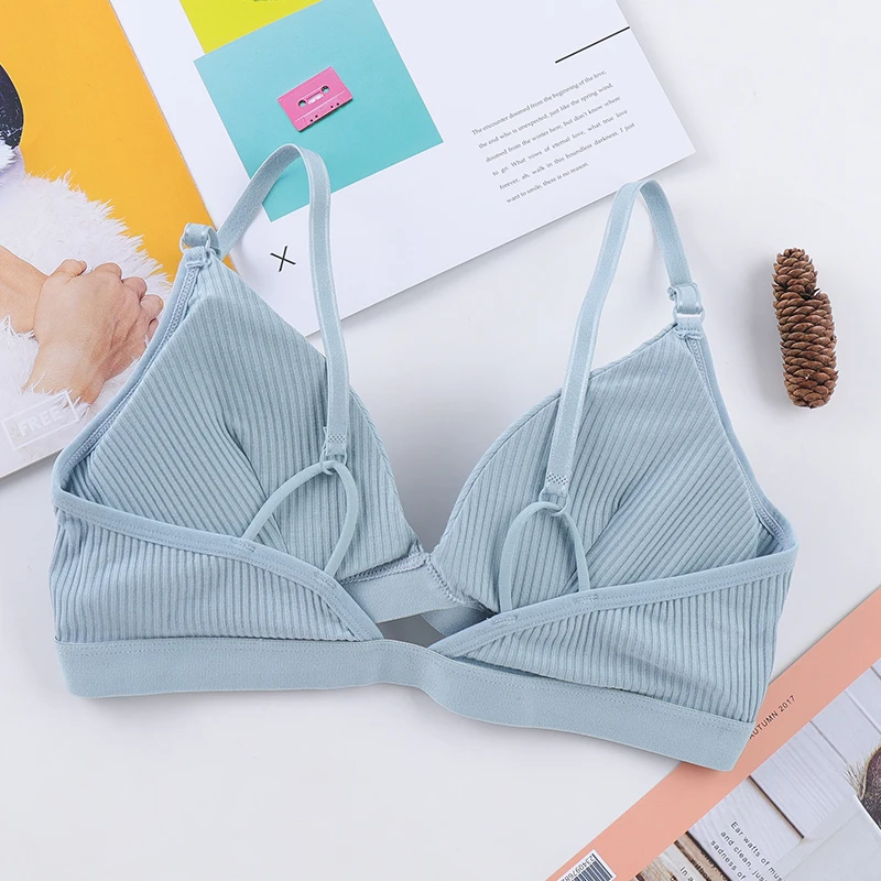 Бюстгальтер пуш-ап женский треугольный бесшовное нижнее белье поддерживающий