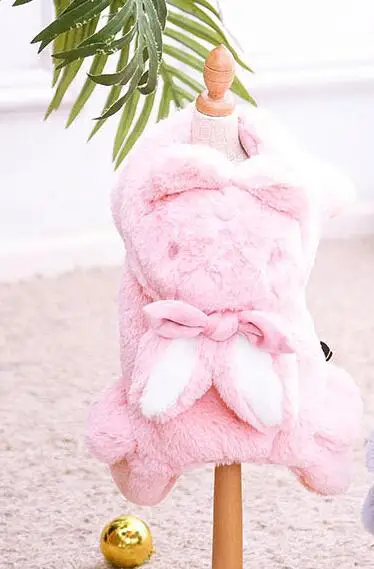 Pink Теплая одежда для собак розового и голубого цветов зимняя одежда для маленьких собак теплая одежда для Чихуахуа Одежда для домашних животных - Color: Pink