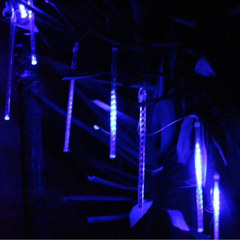 30 см Дождь свет 8 подвесной светодиодный душ Открытый водонепроницаемый патч сад