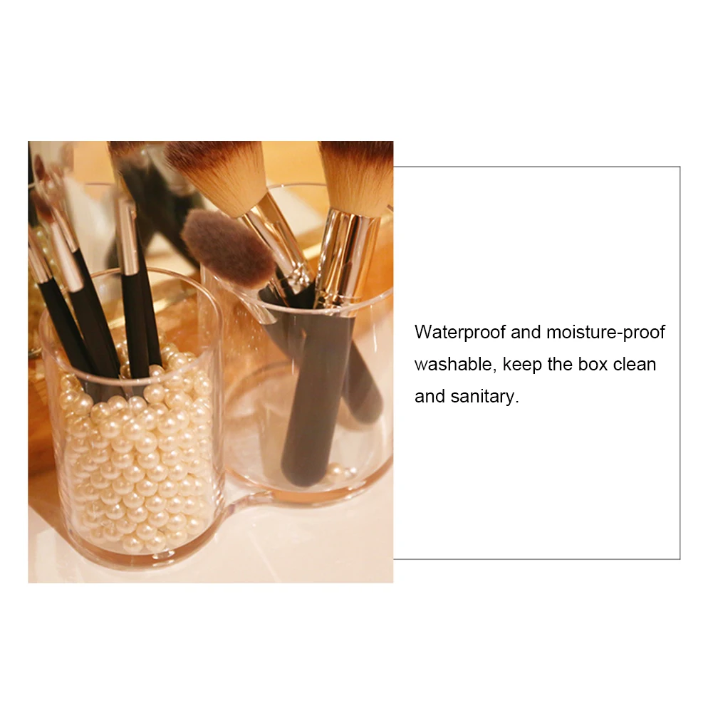 Прозрачный акриловый Органайзер двойной/тройной органайзер для хранения ватных