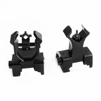 magorui tactical ar15 folding front flip sight iron sights set for in 20mm rail handguard installation hunting double diamond