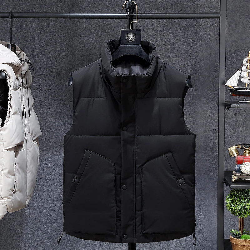Зимняя мужская жилетка размера плюс 6xl 7xl 8xl 9xl 58 60 камуфляжный жилет с капюшоном