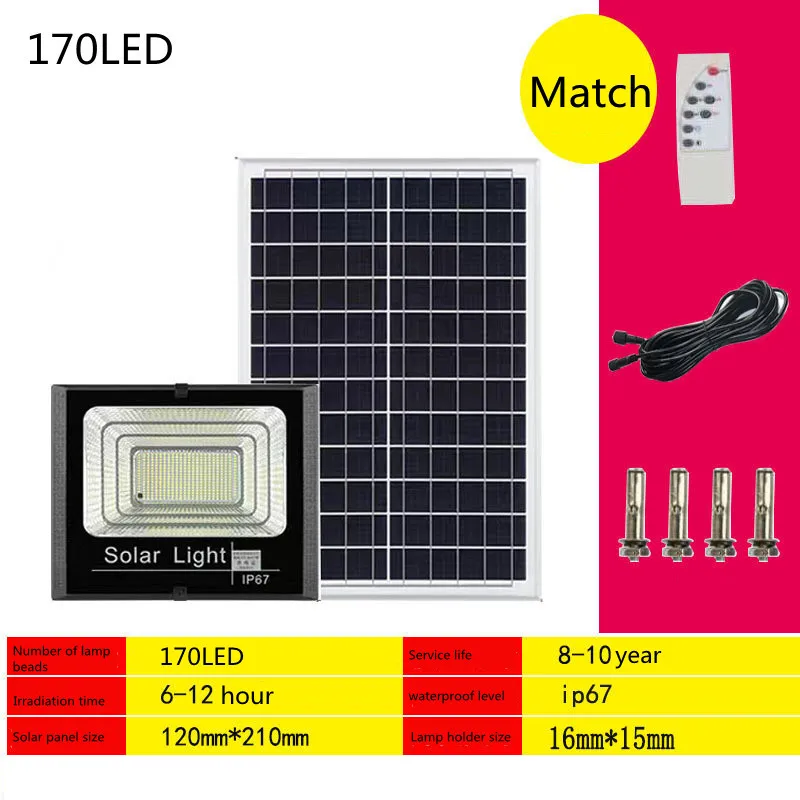 

44/100/170LED Solar Led Light Outdoor Waterproof Solar Light for Path Street Garden Decoration Outdoor Spotlight Light Wall Lamp