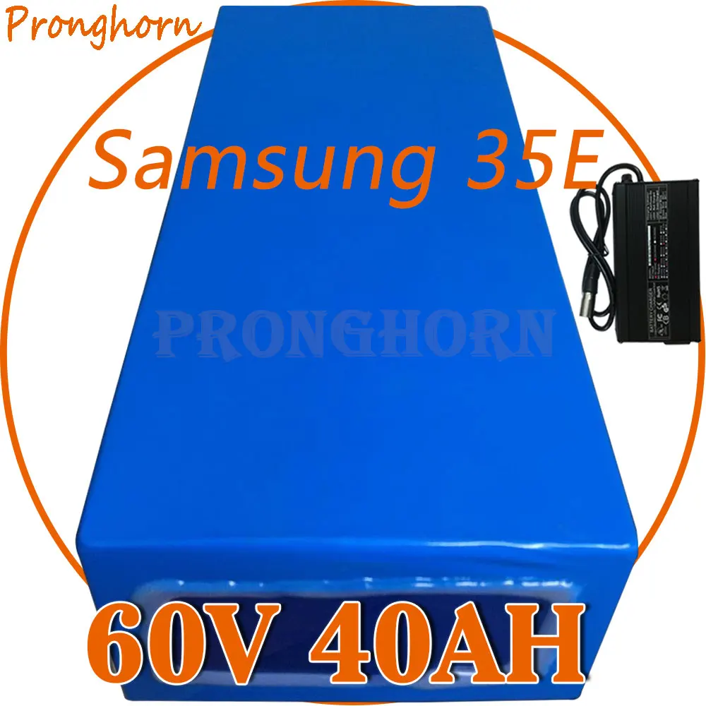 Литиевая батарея Samsung 35E для электродвигателя 60 в 10 а/ч 14 18 21 25 30 35 40 1000 вт 2000 3000