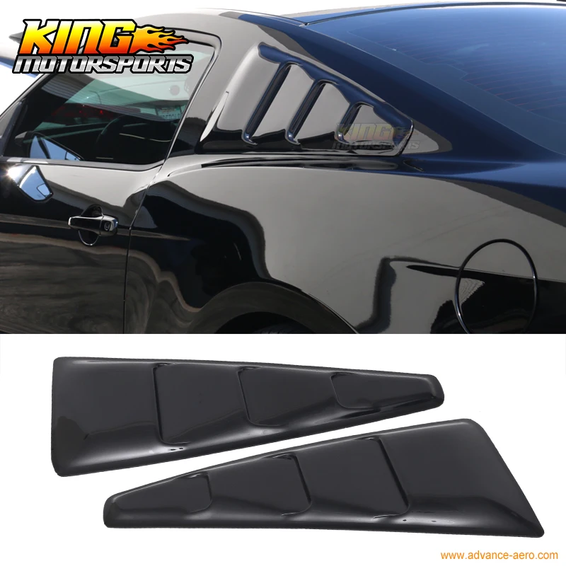 Светопроницаемая Дымчатая панель для 2005-2014 Ford Mustang боковые жалюзи с тонированным