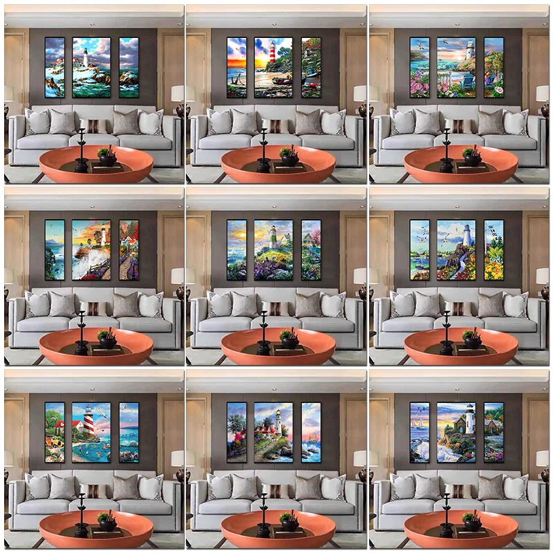 CHENISTORY, 3 шт., рисунок по номерам, искусство на холсте, картины по номерам, наборы для домашнего декора