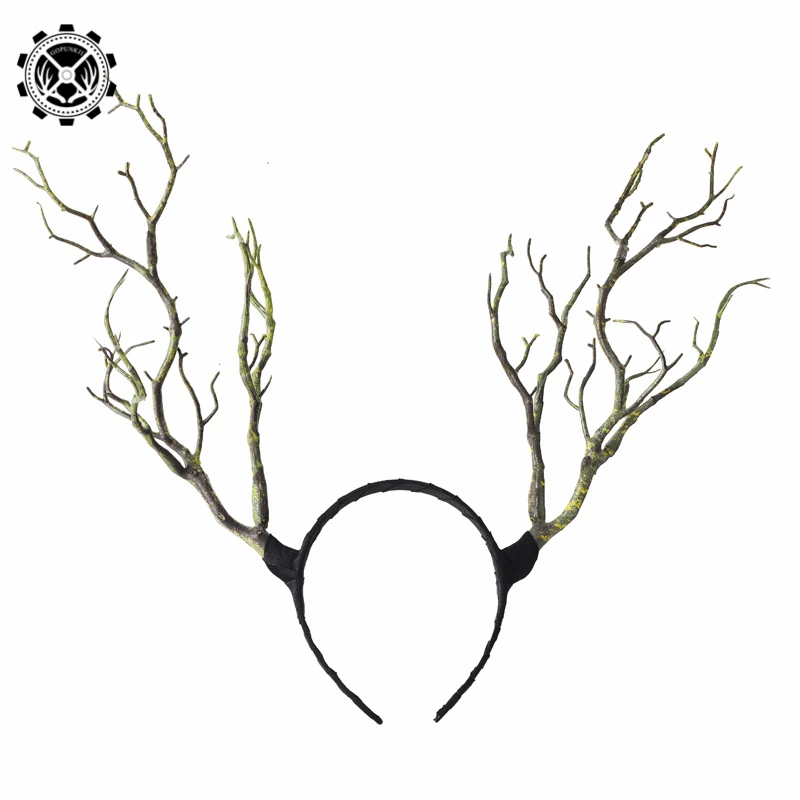 Головной убор с оленем рогами Фэнтезийный Костюм Фея Вуалетка головной