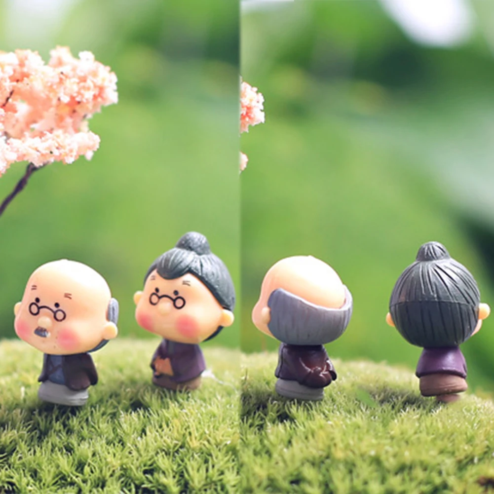 1 пара украшения сада двора старый мужчина для женщин Деревянный милый дом