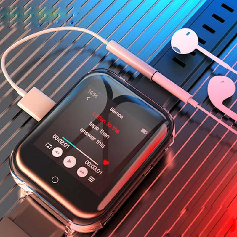 Портативный mp3 плеер ruizu m8с сенсорным экраном 8 ГБ Bluetooth для бега занятий спортом