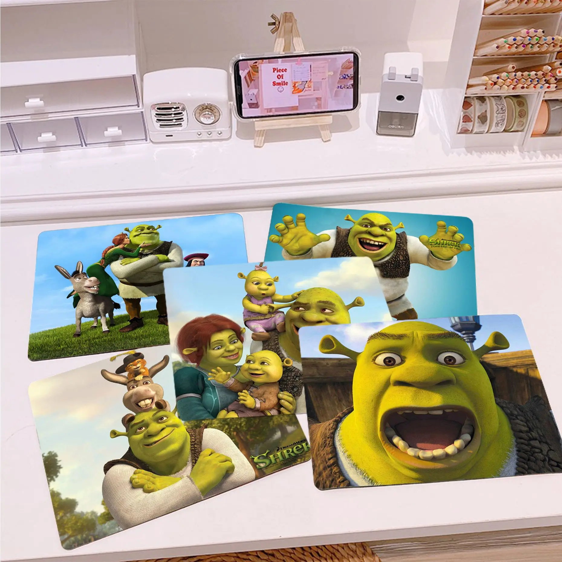 

Cool Fashion Disney Cartoon Moive Shrek Coon DIY Design Pattern Game mousepad Smooth Writing Pad Desktops Mate gaming mouse pad