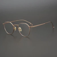 brand designer pure titanium glasses frame men high quality eyeglasses for women clear lens prescription eyewear super light