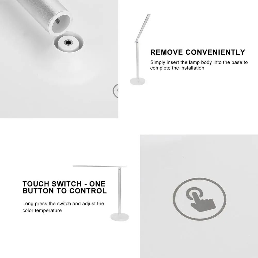 USB светодиодный сенсорный выключатель настольная лампа для защиты глаз