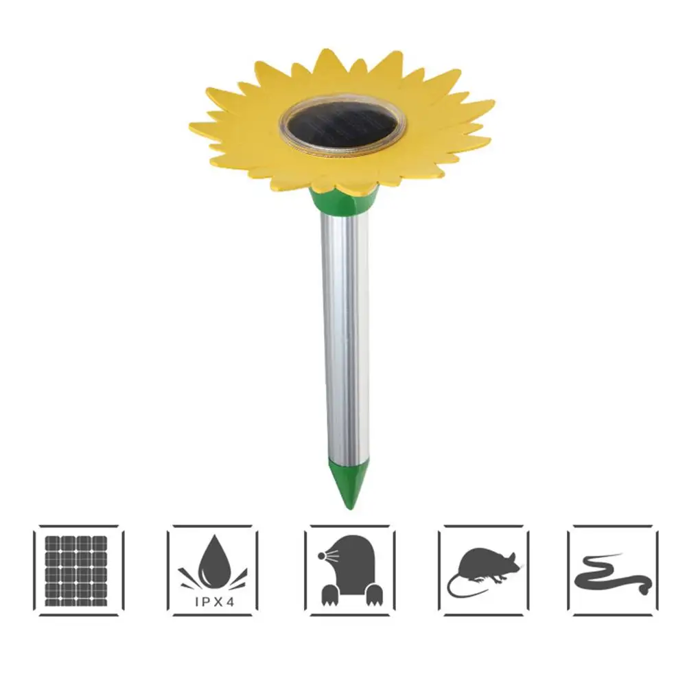 Цветок Открытый Сад Солнечные репелленты для вредителей мышь муравьи Змеи