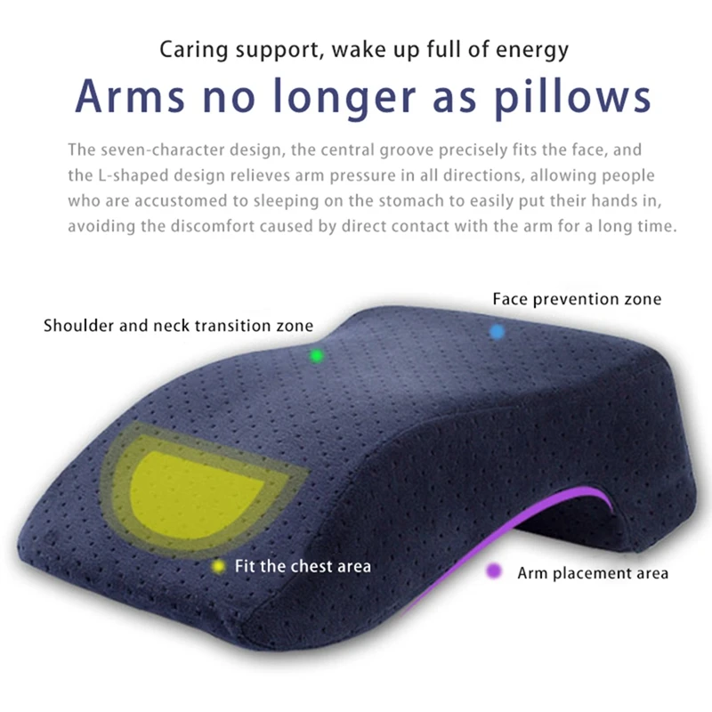 

L-Shaped Siesta Pillow, Comfortable Appearance, Comfortable Siesta, Natural Ventilation, Slow Rebound Inner Core