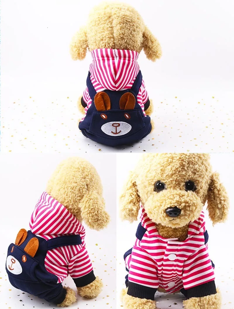 Pawstrip XS-2XL зимний комбинезон для Собаки Одежда для маленьких собак Теплый комбинезон для щенка тонкая флисовая подкладка худи для домашних собак пальто
