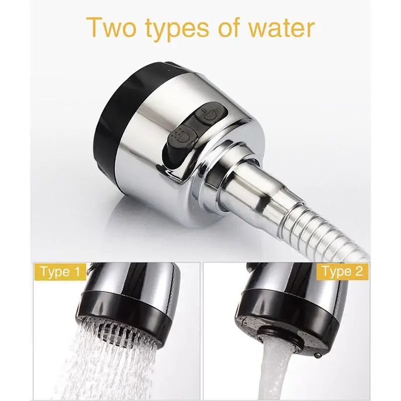 Латунный поворотный смеситель для кухни с креплением на бортик 360 градусов