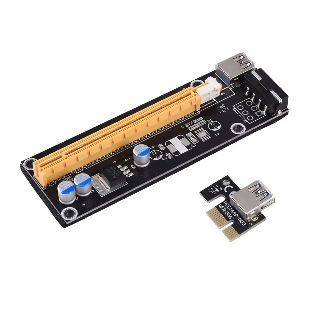 Новый PCI-Express PCI-E 16X расширитель переходника карте USB 3 0 SATA 15P-4Pin адаптер в наличии! |
