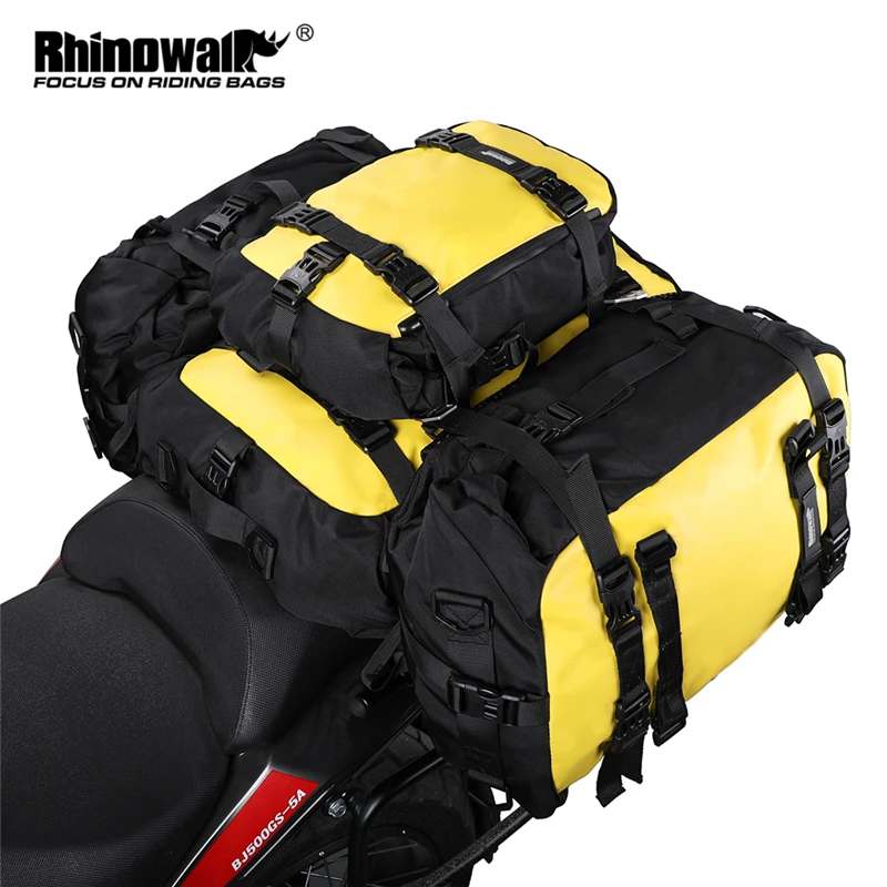 Rhinowalk Motorcycle Motocross Rear Seat Bag 10L 20L 30L Waterproof Luggage Pack Multi-Function 4 IN 1 Bumper Modification Bale
