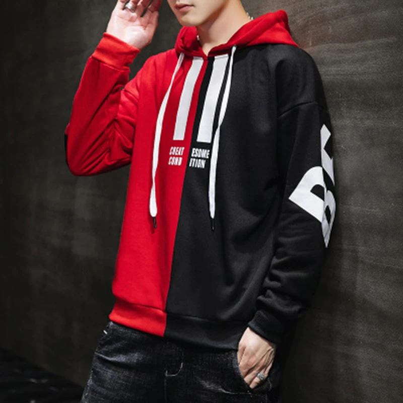 

2020 Autumn New Men's Hoodies Men Harajuku Japanese Streetwear Patchwork Casual Sweatshirt Male Hip Hop Yellow Hoodie Men