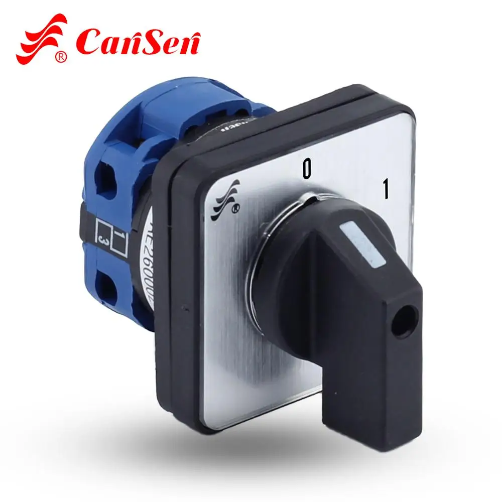 Поворотный кулачковый переключатель 20 А переменного тока 440 В Ui 690 в 0-1 2 полюса 4