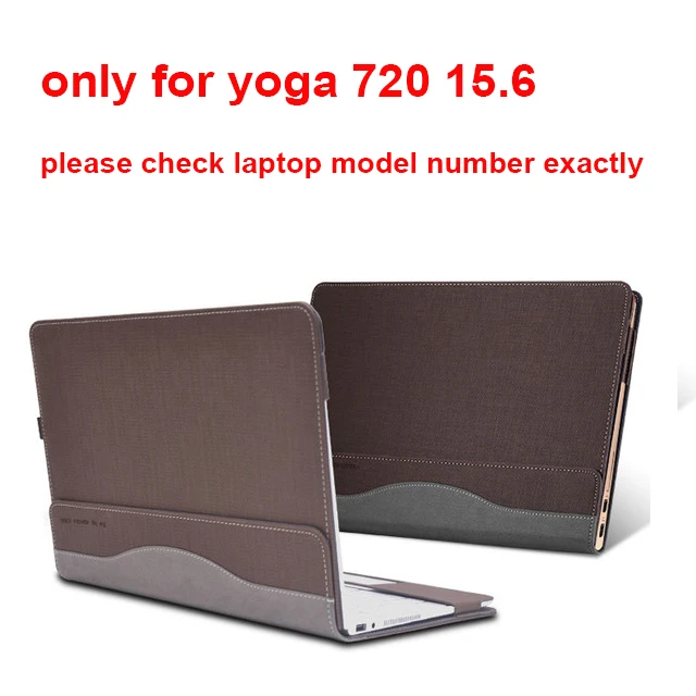 coffee Индивидуальный Дизайн чехол для lenovo Yoga 720 15,6 720-15 720-15IKB рукав PU кожаный кейс для ноутбука пленка экрана стилус подарок - Цвет: coffee
