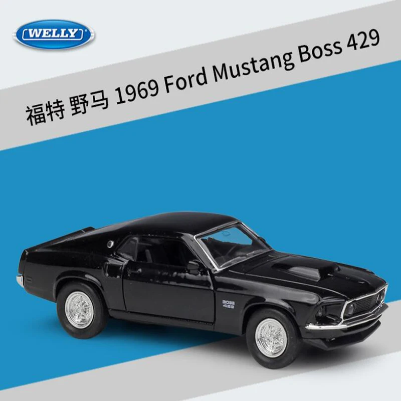 Модель из сплава для литья под давлением Ford Mustang boss модель с соотношением 1/36