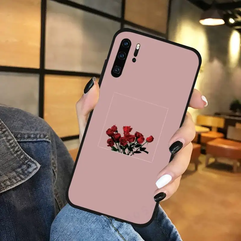 

Passion Red Yellow Pink Rose Sunflower Phone Case For Huawei NOVA 2 2i 2s 3i 4 4e 5 plus P10 lite 20 P20 pro honor10