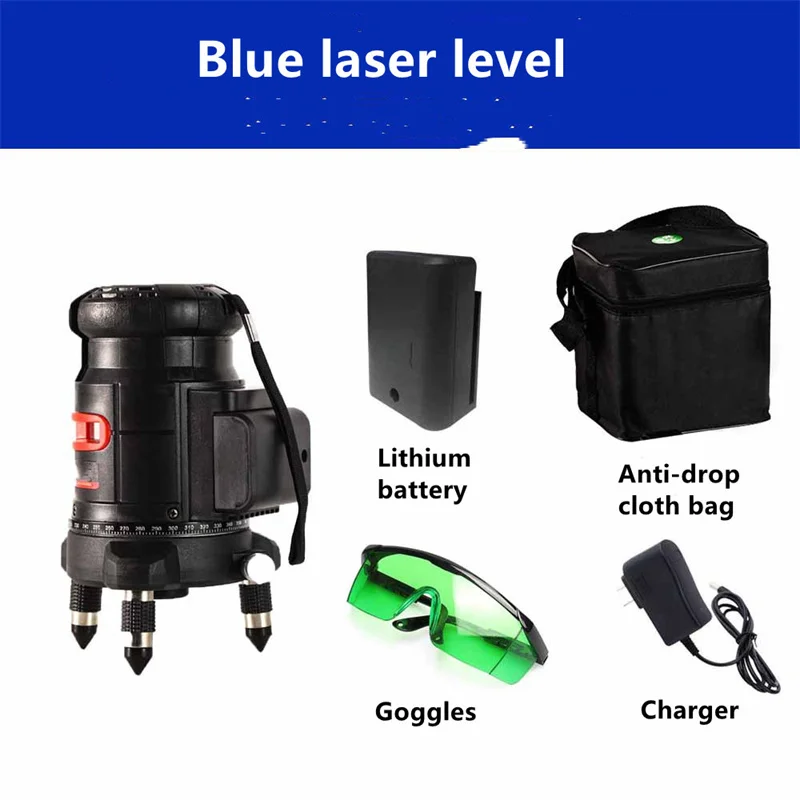 5 линий 6 точек лазерный уровень 3d автоматический самонивелирующийся 360 градусов