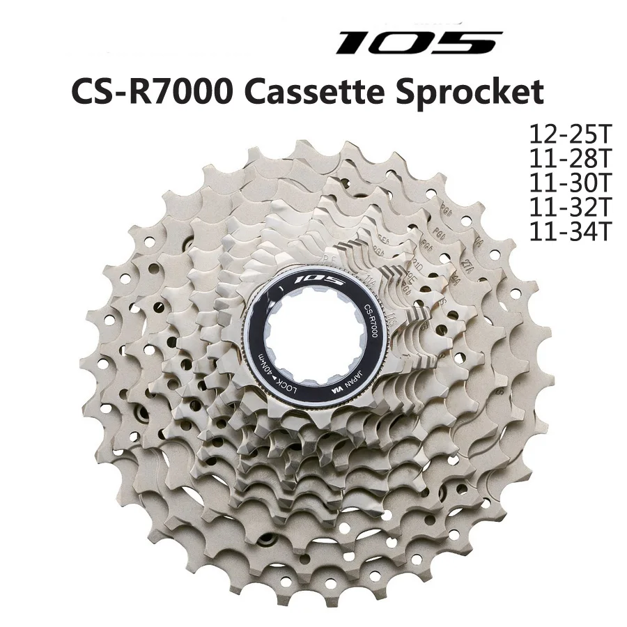 SHIMANO 105 CS 5800 R7000 кассета свободного хода 11 скоростей Дорожный велосипед 11-28T 11-32T 11-34T кассета Звездочка запчасти для велосипеда