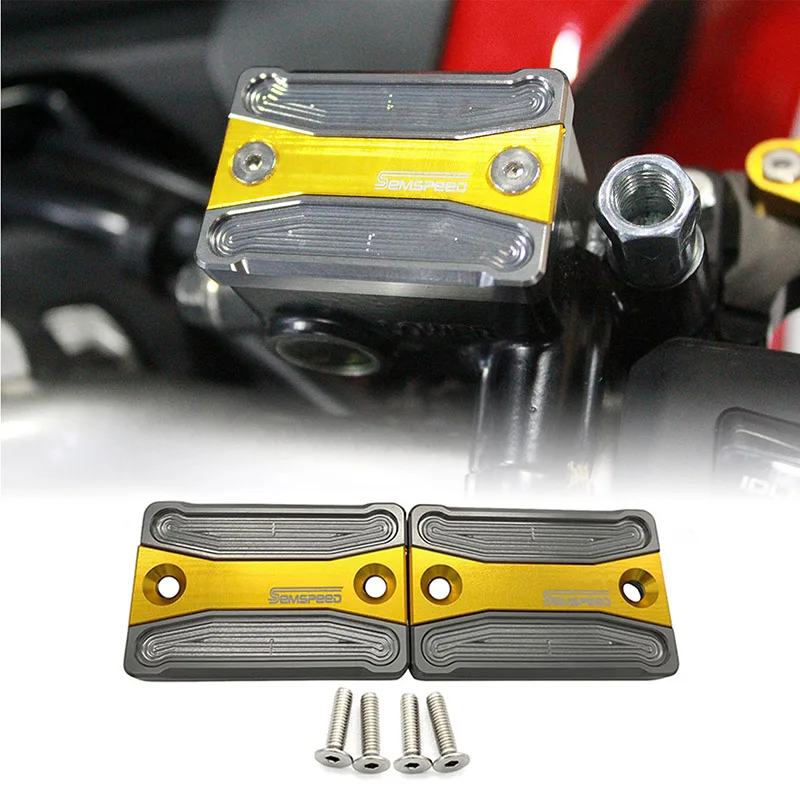 Алюминиевая крышка для резервуара тормозной жидкости SEMSPEED CNC Yamaha YZF R15 V3 2017 2018 2019