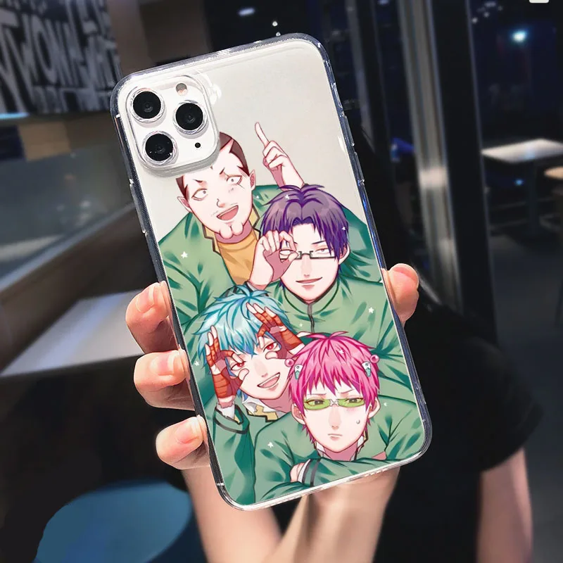

The Disastrous Life Of Saiki K Anime Phone Case For Coque iPhone 12 Pro Max 11 Pro Max SE 12mini X XR 6s 7 8 Plus Silicone Cover