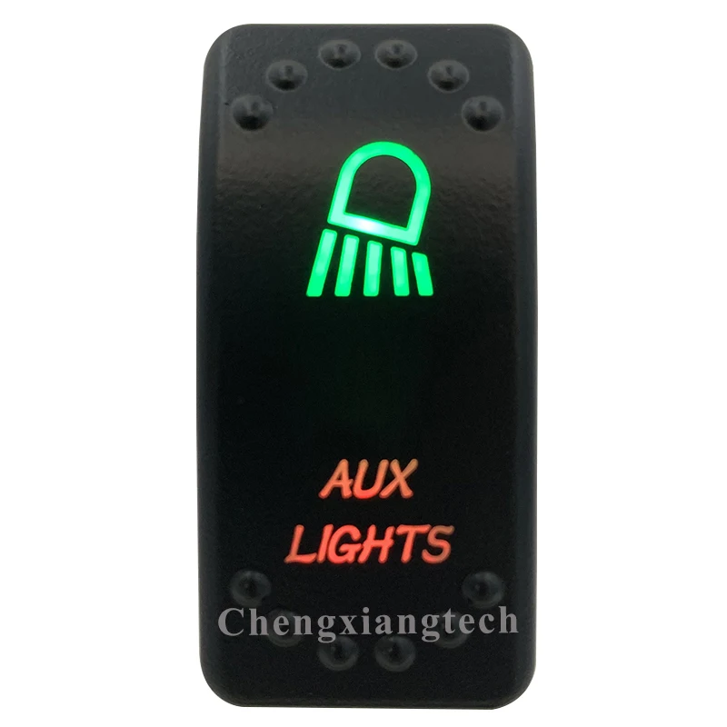 

NEW 12V Green Red Led Rocker Switch AUX LIGHTS Waterproof IP68 SPST ON OFF For Car Boat Marine Carling Switch Replacement