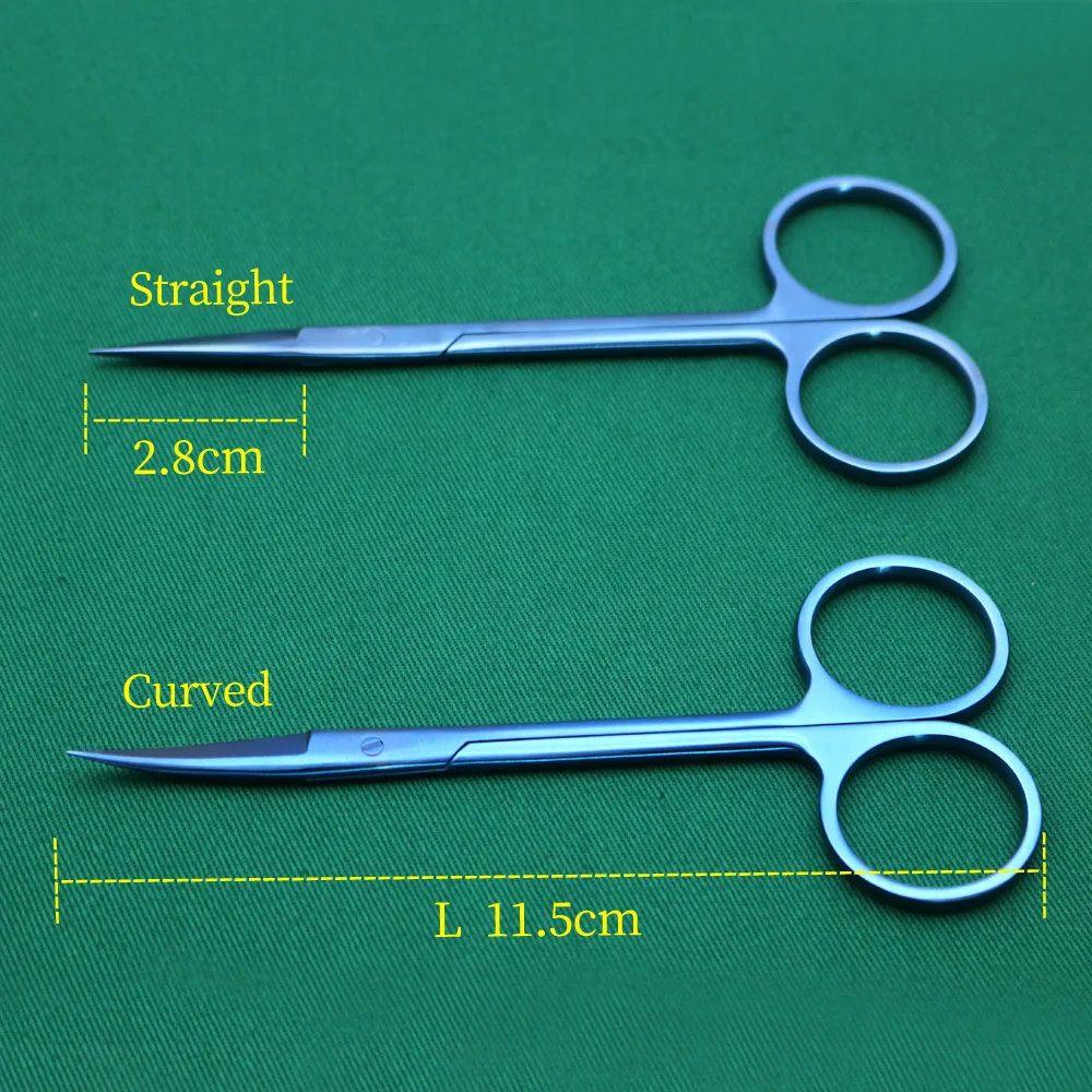 Титановый сплав 11 5 см пластиковые ножницы для двойного века прямая головка