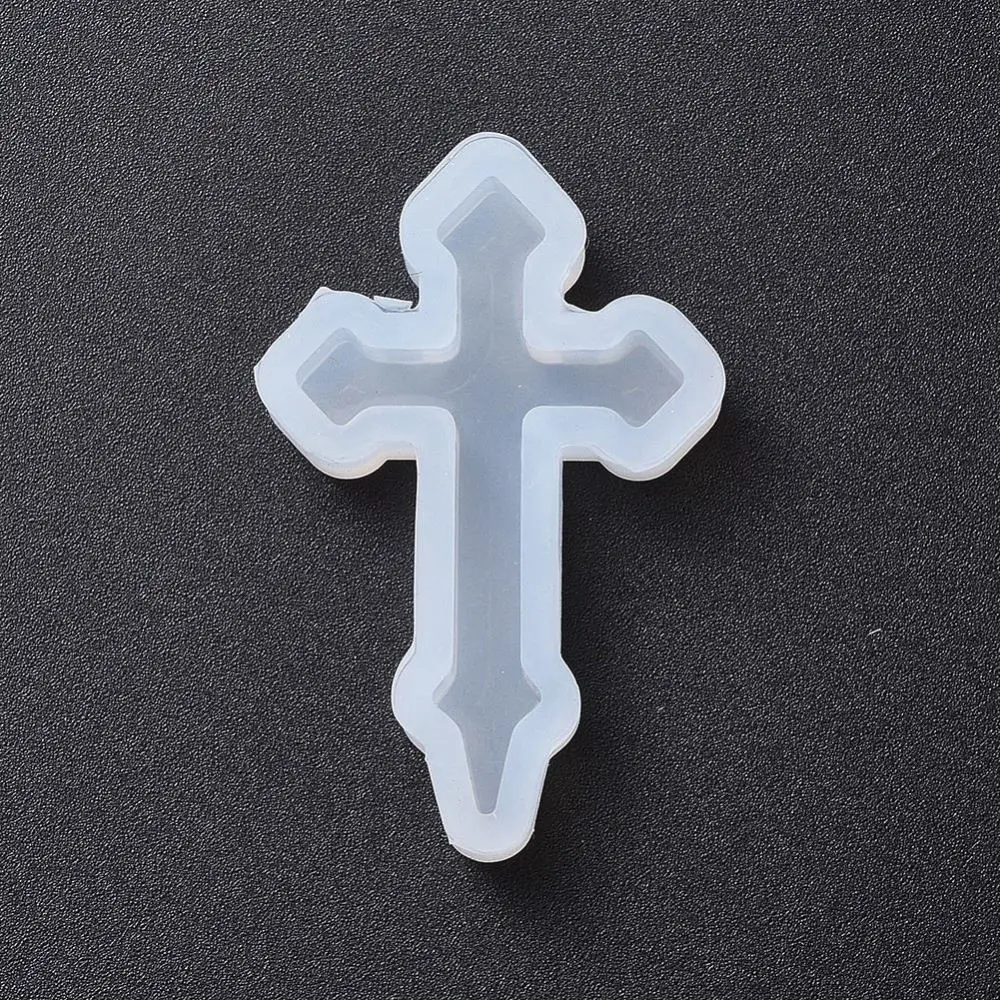 10 шт. силиконовые формы для рукоделия в форме креста подвесок ожерелий