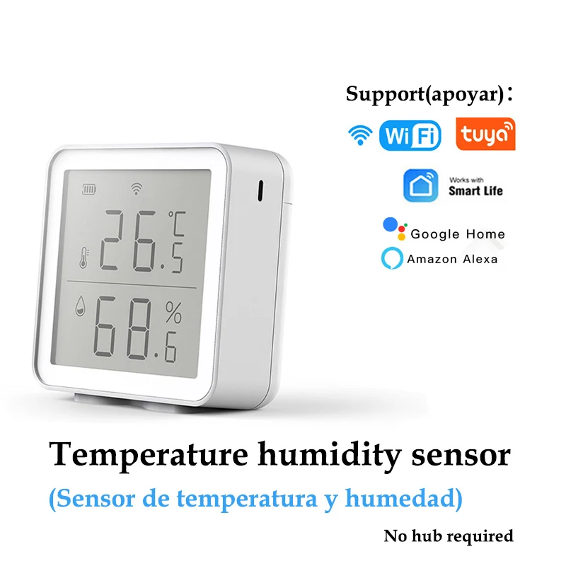 Умный датчик утечки газа Tuya температуры и влажности движения работает с Alexa Smart Life